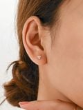  14K Triple cubic earrings 