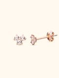  14K Triple cubic earrings 