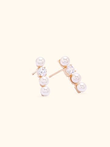  14K Pearl Glimmer earrings 