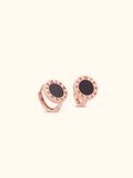  14K Black Swan Earrings 