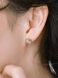  14K Neat square earrings 