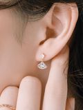  14K Drop Crystal earrings 