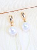  14K ER045 Swarovski Pearl (2 size) 