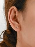  14K Eternal link earrings 