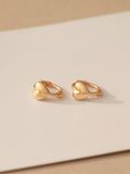  14K Cushion Heart mini huggie 