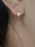  14K Volume one-touch ring earrings 