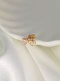  14K Heart cubic piercing 