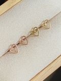 14K Vintage heart piercing 