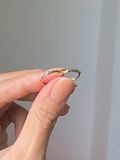  14K Simple one-touch ring earring 