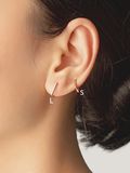  14K Square One-touch earring (3 size) 