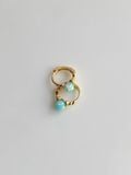  14K Opal huggie (mini) 