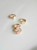  14K Petite Daisy one-touch ring earring 