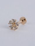  14K Twinkling Bloom Internal flatback 
