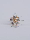  14K Twinkling Bloom Internal flatback 