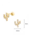  14K Petite Cactus Piercing 