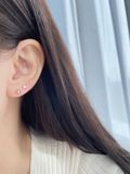 14K Ball labret piercing 