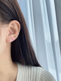  14K Ball labret piercing 