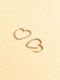  14K Heart Shaped Hoop (2 size) 