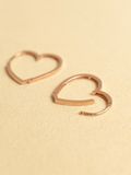  14K Heart Shaped Hoop (2 size) 