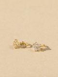  14K Lucia Shining Cubic mini huggie 