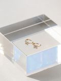  14K Petite Flower mini huggie 