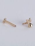  14K Leaf Clover Internal flatback 