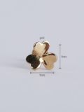  14K Leaf Clover Internal flatback 