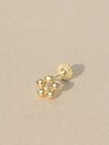  14K 5 Ball Flower labret piercing 
