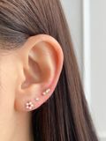  14K Cubic Stick labret piercing 