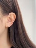  14K 5 Ball Flower labret piercing 