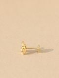  14K Melo Flower labret piercing 
