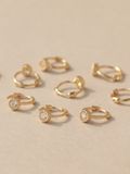  14K Kate Cubic mini huggie 