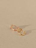  14K Daisy Flower mini huggie 