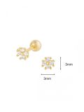  14K Leaf Clover Piercing 