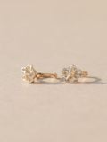 14K Mini Floral mini huggie 