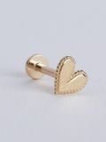  14K Heart Internal flatback 