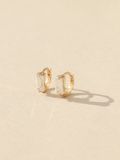  14K Sally Baguette Cubic mini huggie 