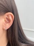  14K Mini Floral mini huggie 