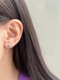  14K Mini Floral mini huggie 