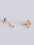  14K Heart Internal flatback 