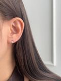  14K Mini Floral mini huggie 