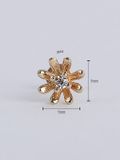  14K Daisy Glow Internal flatback 
