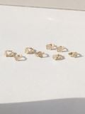  14K Geometric mini huggie 