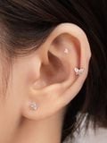  14K Tiny Square Piercing 