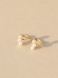  14K Claire Pearl mini huggie 
