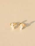  14K Claire Pearl mini huggie 