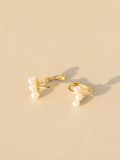  14K Claire Pearl mini huggie 