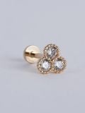  14K Trio Gleam Internal flatback 