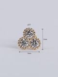  14K Trio Gleam Internal flatback 