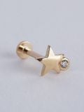  14K Lucky Star Internal flatback 